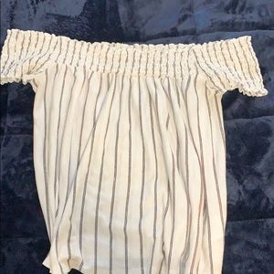 off the shoulder American Eagle shirt